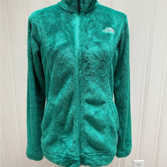The North Face Green Teddy Jacket Plush Fleece - Picture 1 of 4